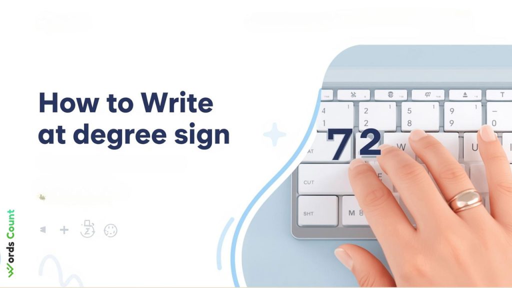 how to write a degree sign